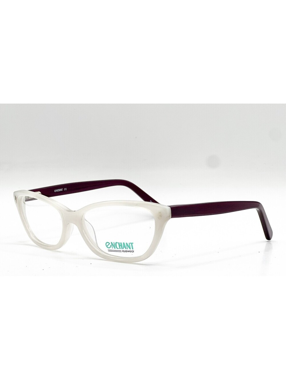 Enchant Eyewear Erc33 White/Pur White/Purple Authentic Eyeglasses 54-16-140